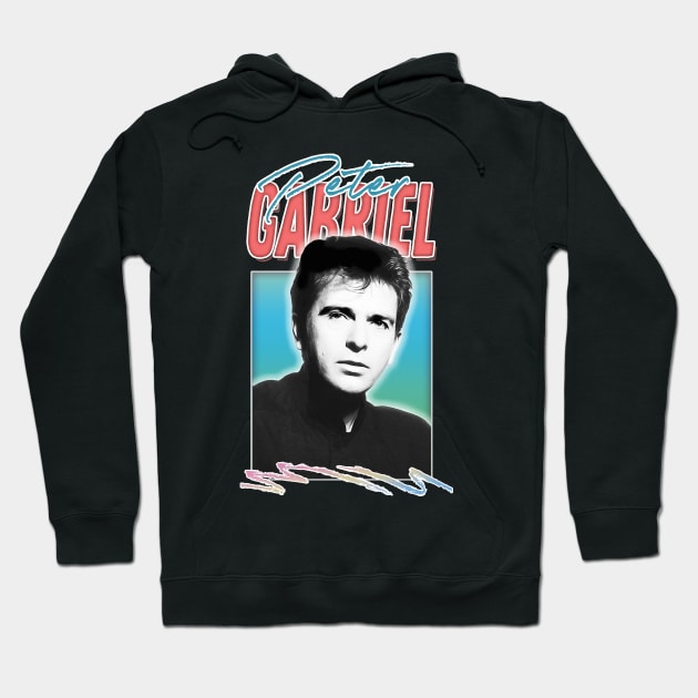 Peter Gabriel / 80s Aesthetic Fan Art Design Hoodie by DankFutura